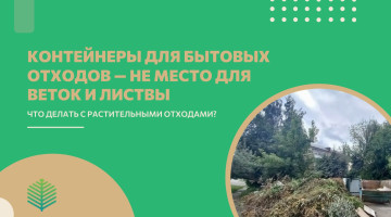 Региональный оператор напоминает о правилах утилизации растительных отходов в дачный сезон